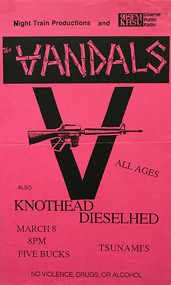 Gig Poster Dieselhed Vandals